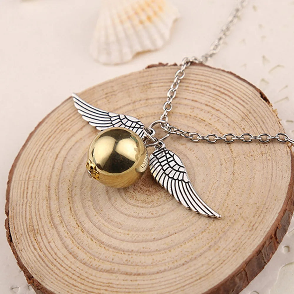 Harry Potter Themed Time Turner Hourglass Golden Snitch Wing Charms Magic Potion Bottle Cosplay Accessory Movie Collectible Gift