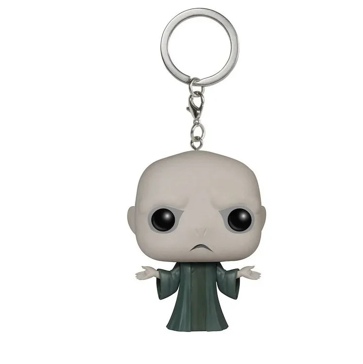 Funko POP Keychain Toy Harried Hermione Potters Series Ginny Ron Hedwig Snape Fawkes Dementor Luna Pocket Pop Key Ring Chain Toy
