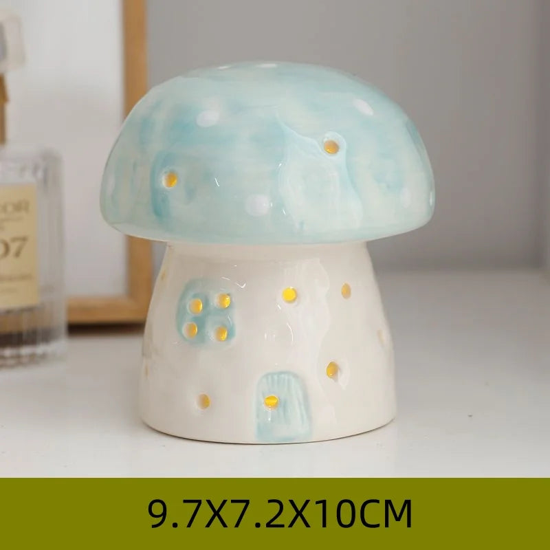 Mushroom Ceramic Night Light Home Bedroom
