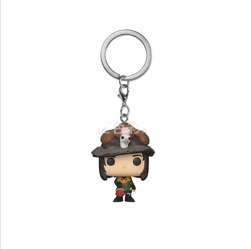 Funko POP Keychain Toy Harried Hermione Potters Series Ginny Ron Hedwig Snape Fawkes Dementor Luna Pocket Pop Key Ring Chain Toy