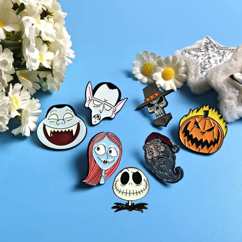 7 Pièces Pins Cartoon