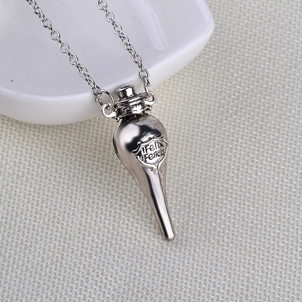 Harry Potter Themed Time Turner Hourglass Golden Snitch Wing Charms Magic Potion Bottle Cosplay Accessory Movie Collectible Gift
