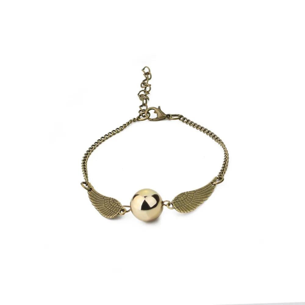 Harry Potter Themed Time Turner Hourglass Golden Snitch Wing Charms Magic Potion Bottle Cosplay Accessory Movie Collectible Gift