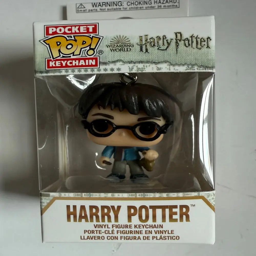 Funko POP Keychain Toy Harried Hermione Potters Series Ginny Ron Hedwig Snape Fawkes Dementor Luna Pocket Pop Key Ring Chain Toy