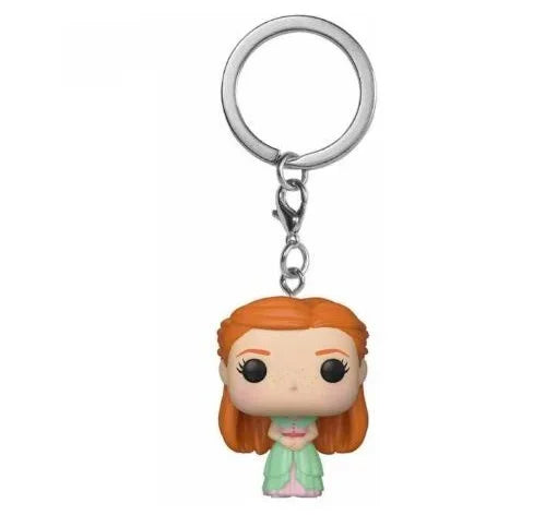 Funko POP Keychain Toy Harried Hermione Potters Series Ginny Ron Hedwig Snape Fawkes Dementor Luna Pocket Pop Key Ring Chain Toy