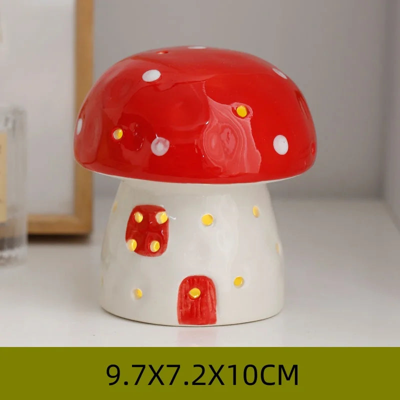 Mushroom Ceramic Night Light Home Bedroom