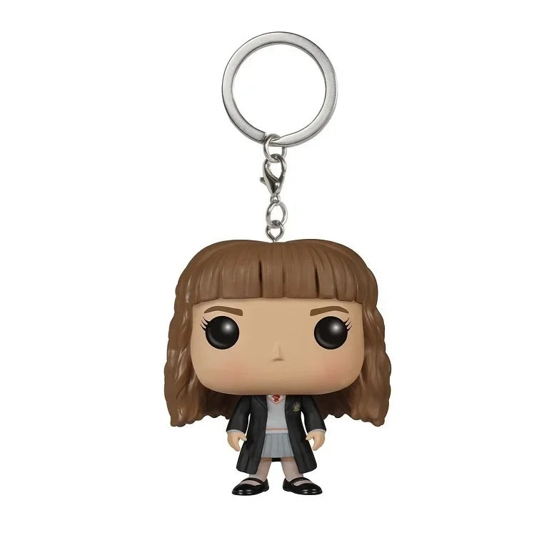 Funko POP Keychain Toy Harried Hermione Potters Series Ginny Ron Hedwig Snape Fawkes Dementor Luna Pocket Pop Key Ring Chain Toy