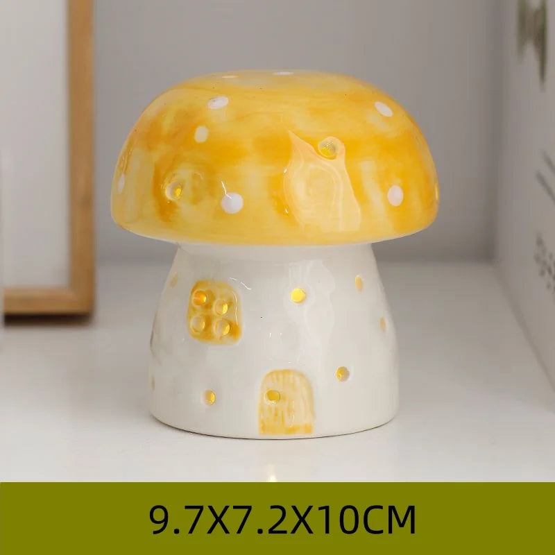 Mushroom Ceramic Night Light Home Bedroom