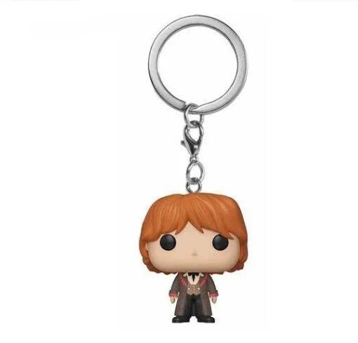 Funko POP Keychain Toy Harried Hermione Potters Series Ginny Ron Hedwig Snape Fawkes Dementor Luna Pocket Pop Key Ring Chain Toy
