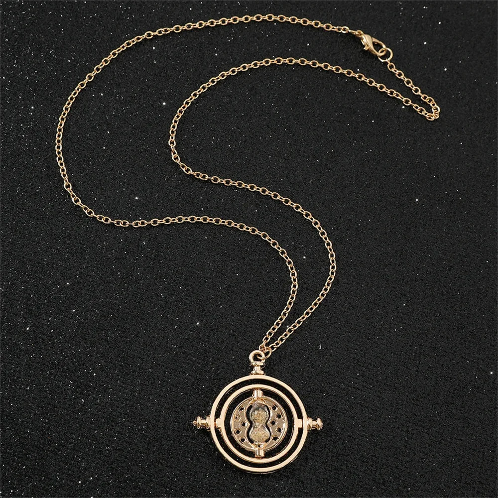 Harry Potter Themed Time Turner Hourglass Golden Snitch Wing Charms Magic Potion Bottle Cosplay Accessory Movie Collectible Gift