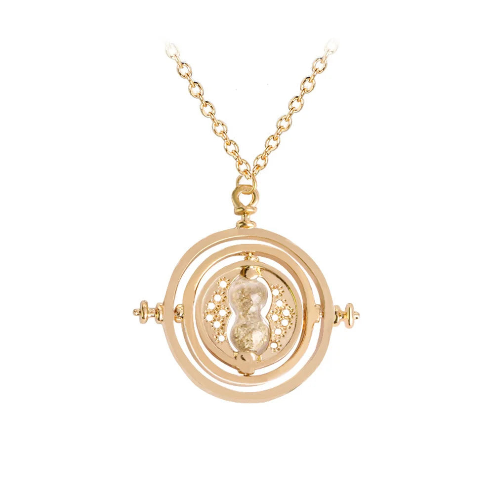 Harry Potter Themed Time Turner Hourglass Golden Snitch Wing Charms Magic Potion Bottle Cosplay Accessory Movie Collectible Gift